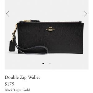 COACH Double Zip Wallet